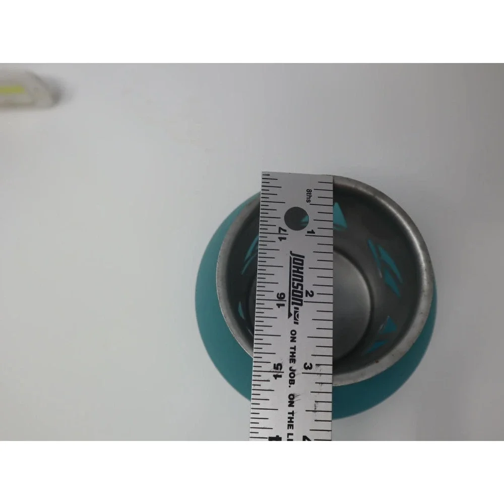 Teal Candleholder Glass 3.5in Sailboat Nautical Frosted Votive Cup Sea Bathroom